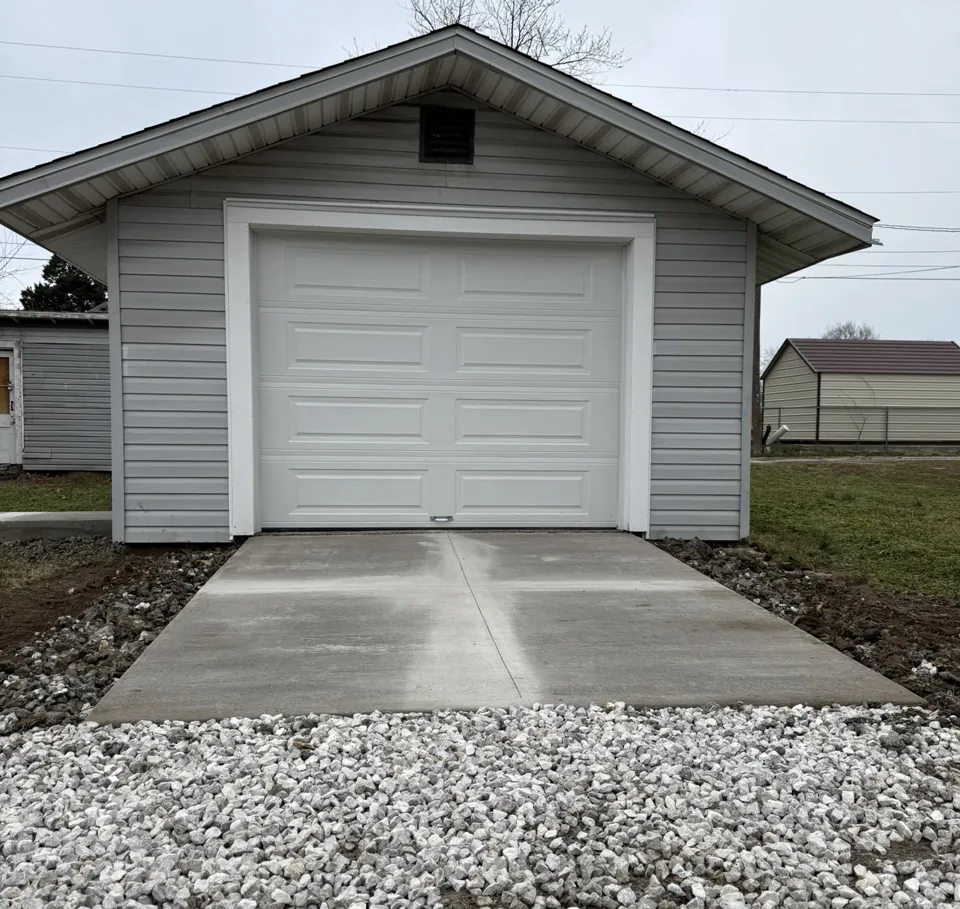 House-to-garage conversion & concrete